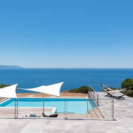 Villa Blue Horizon With Private Pool & Sea View Plateies