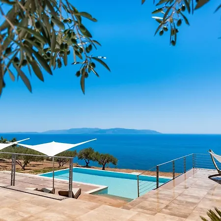 Blue Horizon With Private Pool & Sea View * Plateies